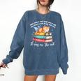 Cats And Books Easily Distracted By Book & Cat Lover Men Women Kids Comfort Colors Sweatshirt Blue Jean Cats And Books Easily Distracted By Book & Cat Lover Men Women Kids Comfort Colors Sweatshirt Blue Jean