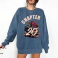 Chapter 20 20th Birthday Women Book Lovers Its My Birthday Comfort Colors Sweatshirt Blue Jean