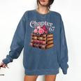 Chapter 67 Floral Book Stack Comfort Colors Sweatshirt Blue Jean Chapter 67 Floral Book Stack Comfort Colors Sweatshirt Blue Jean