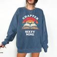 Chapter Sixty Nine Book Reading 69th Birthday 69 Year Old Comfort Colors Sweatshirt Blue Jean