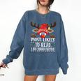 Christmas Matching Most Likely To Read A Book PJS Comfort Colors Sweatshirt Blue Jean Christmas Matching Most Likely To Read A Book PJS Comfort Colors Sweatshirt Blue Jean