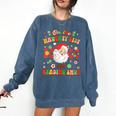 Christmas Smut Book On The Naughty List For Reading Smut Comfort Colors Sweatshirt Blue Jean