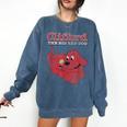 Clifford The Big Red Dog Clifford And Emily Book Cover Comfort Colors Sweatshirt Blue Jean Clifford The Big Red Dog Clifford And Emily Book Cover Comfort Colors Sweatshirt Blue Jean
