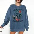 I Like My Coffee ICY & My Books Spicy For Book Lovers Comfort Colors Sweatshirt Blue Jean I Like My Coffee ICY & My Books Spicy For Book Lovers Comfort Colors Sweatshirt Blue Jean