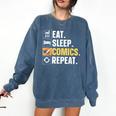 Comic Book Comic Stuff & Accessories -Adult Small Modern Letter Print Crew Collar Short Sleeve T-Shirt Comfort Colors Sweatshirt Blue Jean Comic Book Comic Stuff & Accessories -Adult Small Modern Letter Print Crew Collar Short Sleeve T-Shirt Comfort Colors Sweatshirt Blue Jean