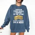 Cool Comic Book For Men Women Comic Book Collector Comfort Colors Sweatshirt Blue Jean Cool Comic Book For Men Women Comic Book Collector Comfort Colors Sweatshirt Blue Jean