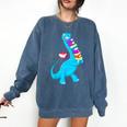 Cool Dinosaur Books Art For Men Women Libarian Book Lover Comfort Colors Sweatshirt Blue Jean Cool Dinosaur Books Art For Men Women Libarian Book Lover Comfort Colors Sweatshirt Blue Jean