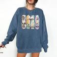 Coquette Bookworm Reading Enthusiast Book Lover Book Comfort Colors Sweatshirt Blue Jean