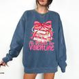 Coquette Bow All Booked For Valentines Teacher Book Comfort Colors Sweatshirt Blue Jean Coquette Bow All Booked For Valentines Teacher Book Comfort Colors Sweatshirt Blue Jean