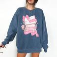 Coquette Reading Book Lover Pink Bow Bookish Mom & Daughter Comfort Colors Sweatshirt Blue Jean Coquette Reading Book Lover Pink Bow Bookish Mom & Daughter Comfort Colors Sweatshirt Blue Jean