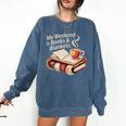 Cozy My Weekend Is Books Blankets Reading Tea Lover Premium Comfort Colors Sweatshirt Blue Jean Cozy My Weekend Is Books Blankets Reading Tea Lover Premium Comfort Colors Sweatshirt Blue Jean