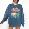 Crochet And Reading Crocheter Bookish Crocheting Book Lover Comfort Colors Sweatshirt Blue Jean Crochet And Reading Crocheter Bookish Crocheting Book Lover Comfort Colors Sweatshirt Blue Jean