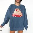 Cute Books And Coffee Crochet Valentines Day Tee For Couples Comfort Colors Sweatshirt Blue Jean Cute Books And Coffee Crochet Valentines Day Tee For Couples Comfort Colors Sweatshirt Blue Jean