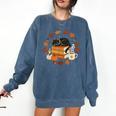 Cute Cat Fall In Love With Reading Book Cat Lover Librarian Comfort Colors Sweatshirt Blue Jean Cute Cat Fall In Love With Reading Book Cat Lover Librarian Comfort Colors Sweatshirt Blue Jean