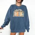 Cute Cat Sleeping On Books Comfort Colors Sweatshirt Blue Jean Cute Cat Sleeping On Books Comfort Colors Sweatshirt Blue Jean