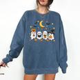 Cute Ghost Drinking Coffee Halloween Fall Ghost Book Reading Comfort Colors Sweatshirt Blue Jean Cute Ghost Drinking Coffee Halloween Fall Ghost Book Reading Comfort Colors Sweatshirt Blue Jean