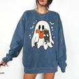Cute Ghost Reading Book Spooky Season Halloween Costume Kids Comfort Colors Sweatshirt Blue Jean Cute Ghost Reading Book Spooky Season Halloween Costume Kids Comfort Colors Sweatshirt Blue Jean