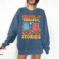 Cute Librarian Library Book Lover Keeper Of Endless Stories Comfort Colors Sweatshirt Blue Jean Cute Librarian Library Book Lover Keeper Of Endless Stories Comfort Colors Sweatshirt Blue Jean