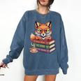 Cute Nerdy Fox Read Books Be Kind Stay Weird Book Club Premium Tri-Blend Comfort Colors Sweatshirt Blue Jean Cute Nerdy Fox Read Books Be Kind Stay Weird Book Club Premium Tri-Blend Comfort Colors Sweatshirt Blue Jean