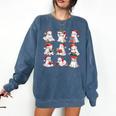 Cute Read More Booooooks Ghost Read More Books Christmas Comfort Colors Sweatshirt Blue Jean
