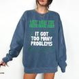 Dad Joke Why Was The Math Book Sad Pun Dad Jokes Comfort Colors Sweatshirt Blue Jean
