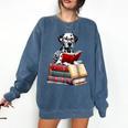 Dalmatian Reading Books Matching Bookworm Readers Librarian Comfort Colors Sweatshirt Blue Jean