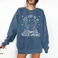 Dark Romance Trigger Warning Spicy Book Merch Women Smut Comfort Colors Sweatshirt Blue Jean Dark Romance Trigger Warning Spicy Book Merch Women Smut Comfort Colors Sweatshirt Blue Jean