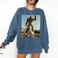 David And Goliath Bible Book Of Samuel King David Comfort Colors Sweatshirt Blue Jean