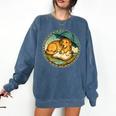 Dog Reading Book Rain Cozy Umbrella Cute Art Men Comfort Colors Sweatshirt Blue Jean Dog Reading Book Rain Cozy Umbrella Cute Art Men Comfort Colors Sweatshirt Blue Jean