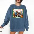Dr Dolittle Children's Book Cover Premium Tri-Blend Comfort Colors Sweatshirt Blue Jean
