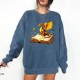 Dragon Fantasy Book Lover Bookish Reader Bookworm Wildflower Comfort Colors Sweatshirt Blue Jean Dragon Fantasy Book Lover Bookish Reader Bookworm Wildflower Comfort Colors Sweatshirt Blue Jean