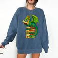 Dragon Reading Books Matching Bookworm Readers Librarian Comfort Colors Sweatshirt Blue Jean Dragon Reading Books Matching Bookworm Readers Librarian Comfort Colors Sweatshirt Blue Jean