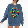 Dragon Reading Colorful Fantasy Book Lover Comfort Colors Sweatshirt Blue Jean Dragon Reading Colorful Fantasy Book Lover Comfort Colors Sweatshirt Blue Jean