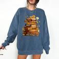 Dream Like Martin Floral Book History Month Women Men Comfort Colors Sweatshirt Blue Jean