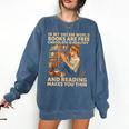 In My Dream World Books Are Free Chocolate Is Healthy Comfort Colors Sweatshirt Blue Jean In My Dream World Books Are Free Chocolate Is Healthy Comfort Colors Sweatshirt Blue Jean