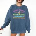 Drink Coffee Read Books Dismantle Systems Of Oppression Comfort Colors Sweatshirt Blue Jean