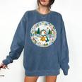Duck Wilderness Book Reading Illustration Floral Comfort Colors Sweatshirt Blue Jean Duck Wilderness Book Reading Illustration Floral Comfort Colors Sweatshirt Blue Jean