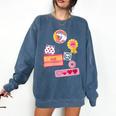 Dungeon Crawler Carl Colorful Sticker Collage LitRPG Book Comfort Colors Sweatshirt Blue Jean Dungeon Crawler Carl Colorful Sticker Collage LitRPG Book Comfort Colors Sweatshirt Blue Jean