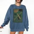 From The Earth To The Moon Book Cover 1874 Premium Comfort Colors Sweatshirt Blue Jean From The Earth To The Moon Book Cover 1874 Premium Comfort Colors Sweatshirt Blue Jean