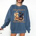 Easily Distracted By Books & Dragons Librarian Book Lover Comfort Colors Sweatshirt Blue Jean Easily Distracted By Books & Dragons Librarian Book Lover Comfort Colors Sweatshirt Blue Jean