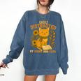 Easily Distracted By Cats And Books Cute Cat Book Lover Comfort Colors Sweatshirt Blue Jean Easily Distracted By Cats And Books Cute Cat Book Lover Comfort Colors Sweatshirt Blue Jean