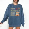 Easily Distracted By Dogs And Books Pets Books Lovers Comfort Colors Sweatshirt Blue Jean Easily Distracted By Dogs And Books Pets Books Lovers Comfort Colors Sweatshirt Blue Jean