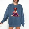 Educated Melanin Queen Afro Women Reading Book History Comfort Colors Sweatshirt Blue Jean Educated Melanin Queen Afro Women Reading Book History Comfort Colors Sweatshirt Blue Jean