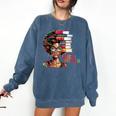Education Is Freedom History Month Teacher Books Afro Comfort Colors Sweatshirt Blue Jean Education Is Freedom History Month Teacher Books Afro Comfort Colors Sweatshirt Blue Jean