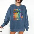Equal Rights Book Flower Equality Peace Love Kindness Book Comfort Colors Sweatshirt Blue Jean Equal Rights Book Flower Equality Peace Love Kindness Book Comfort Colors Sweatshirt Blue Jean