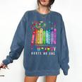 Equality Hurts No One Floral Books LGBTQ Pride Human Rights Comfort Colors Sweatshirt Blue Jean Equality Hurts No One Floral Books LGBTQ Pride Human Rights Comfort Colors Sweatshirt Blue Jean