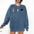 Everything a Girl Needs Books Coffee Jesus Comfort Colors Sweatshirt Blue Jean