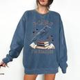 F-CAW-F Crow Book Lover Reader Gothic Humor Comfort Colors Sweatshirt Blue Jean F-CAW-F Crow Book Lover Reader Gothic Humor Comfort Colors Sweatshirt Blue Jean