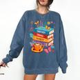 Fantasy Drama Tragedy Books Subtle Anti-Trump Comfort Colors Sweatshirt Blue Jean