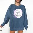 All My Favorite People Are Imaginary Book Lover Idea Comfort Colors Sweatshirt Blue Jean